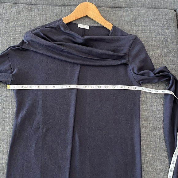 Brunello Cucinelli cotton draped long sleeves dress size XL - Picture 13 of 15